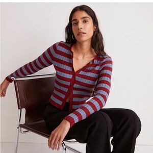 Madewell striped cardigan